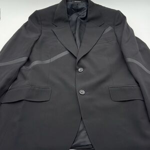 Versace Suit Jacket Size 50R IT 40 US Mens BLK Classic Dress Blazer 2 Button